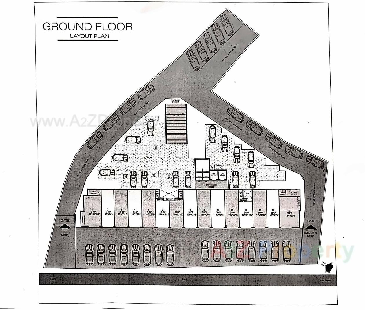 Layout of real estate project Aishwary Residency Co Op Housing Society Limited located at Valsad, Valsad, Gujarat