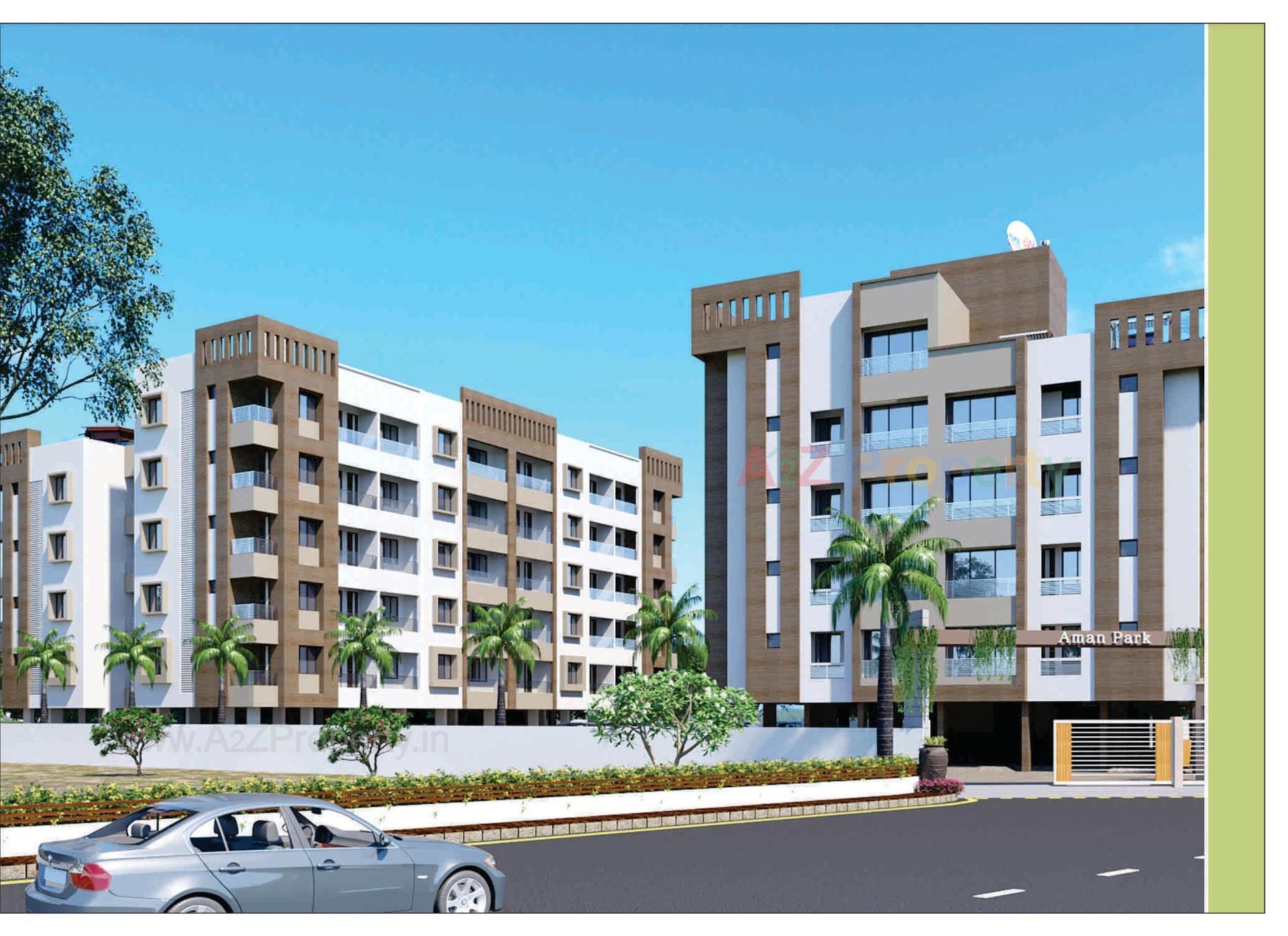 3D Elevation of real estate project Aman Park located at Vapi, Valsad, Gujarat