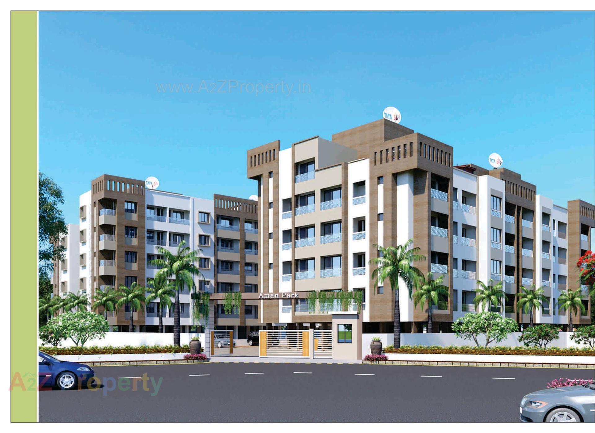 3D Elevation of real estate project Aman Park located at Vapi, Valsad, Gujarat