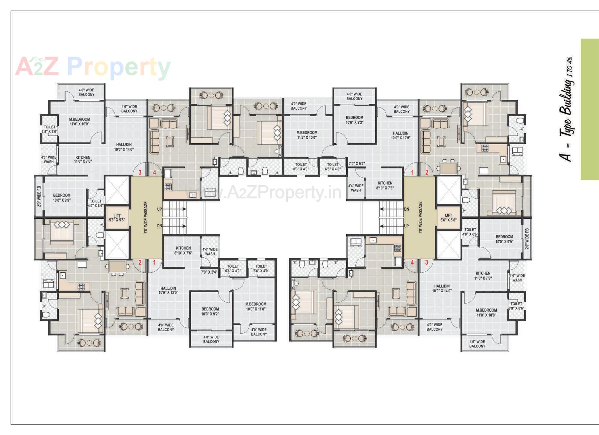 Layout of real estate project Aman Park located at Vapi, Valsad, Gujarat