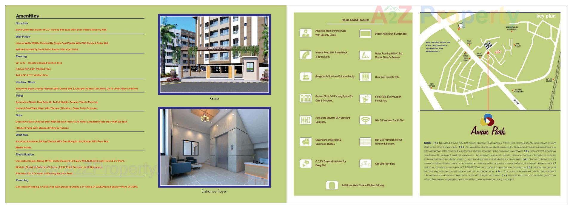  of real estate project Aman Park located at Vapi, Valsad, Gujarat