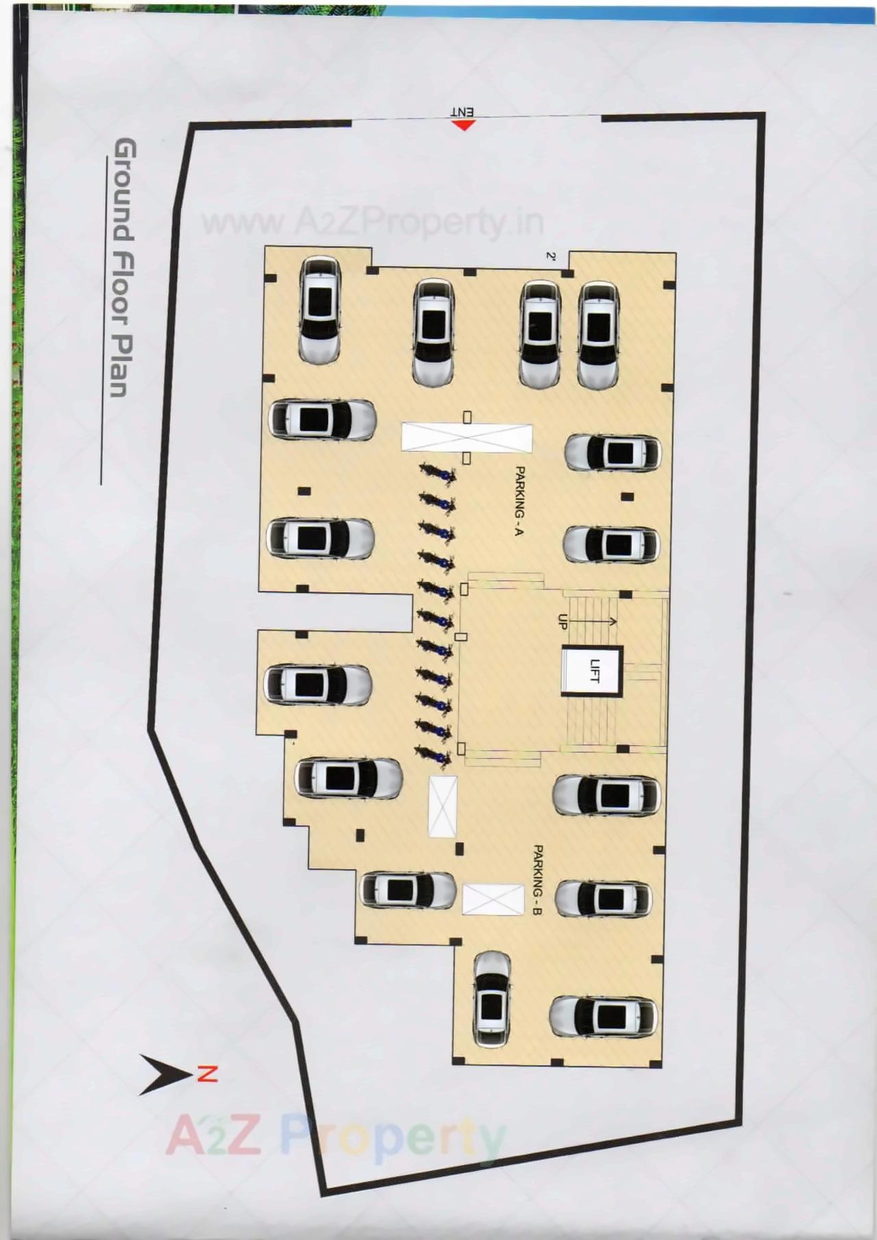 Layout of real estate project Amrut Tara Residency located at Pardi, Valsad, Gujarat