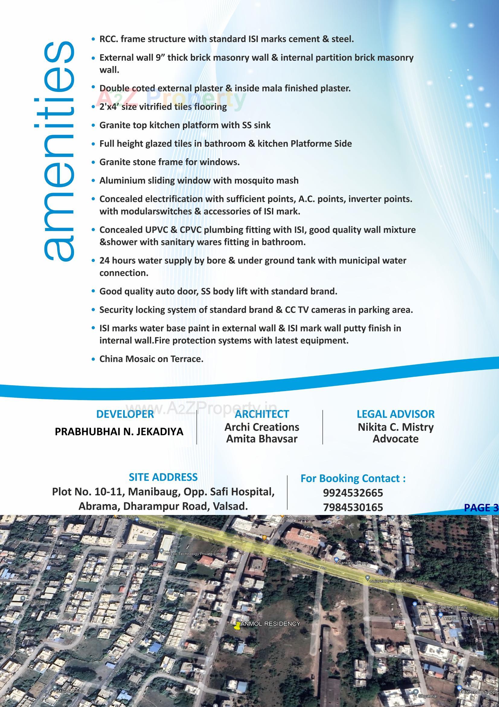  of real estate project Anmol Residency located at Abrama, Valsad, Gujarat