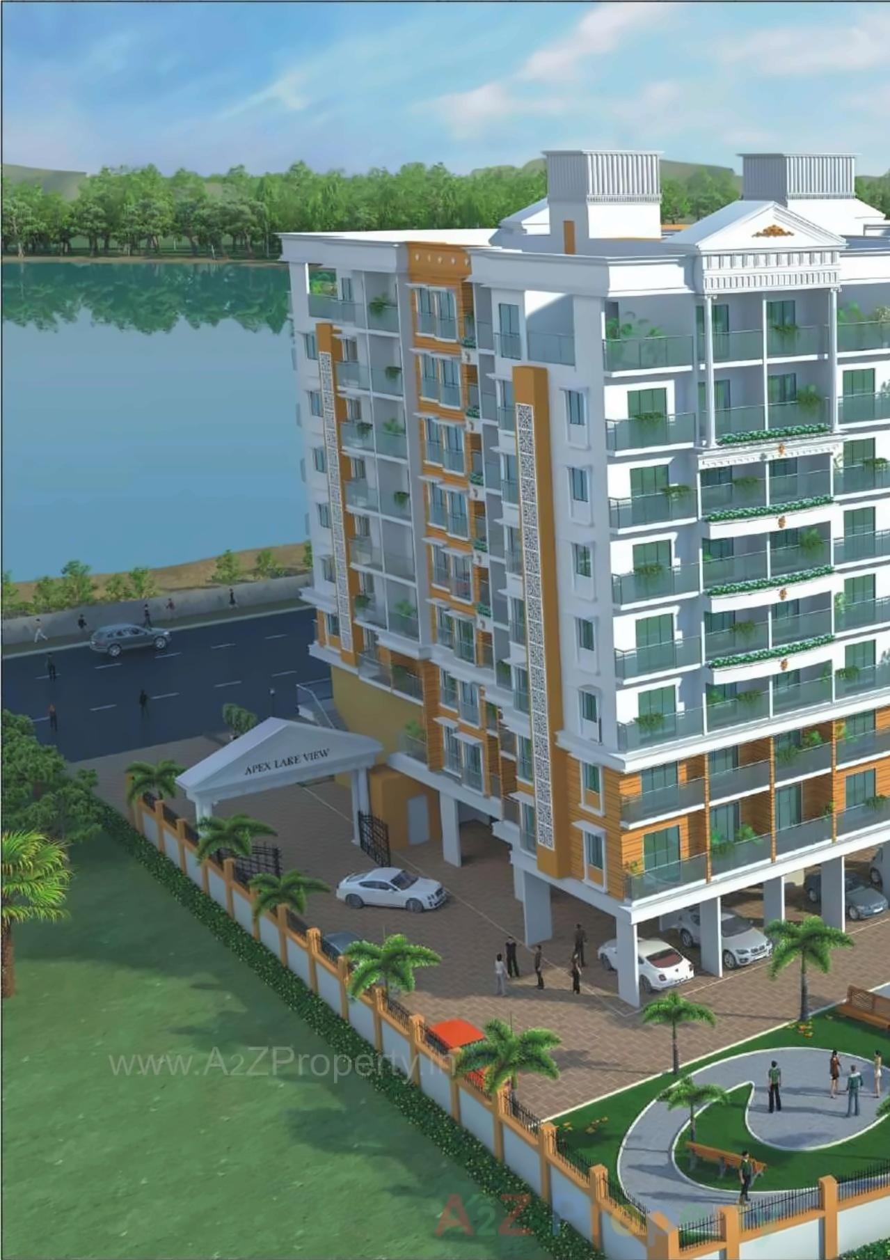 3D Elevation of real estate project Apex Lake View located at Umargam, Valsad, Gujarat