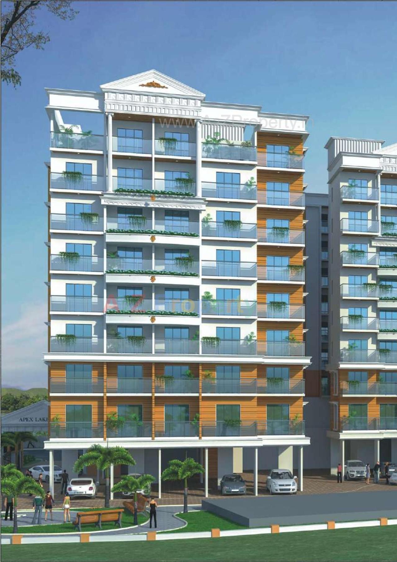3D Elevation of real estate project Apex Lake View located at Umargam, Valsad, Gujarat
