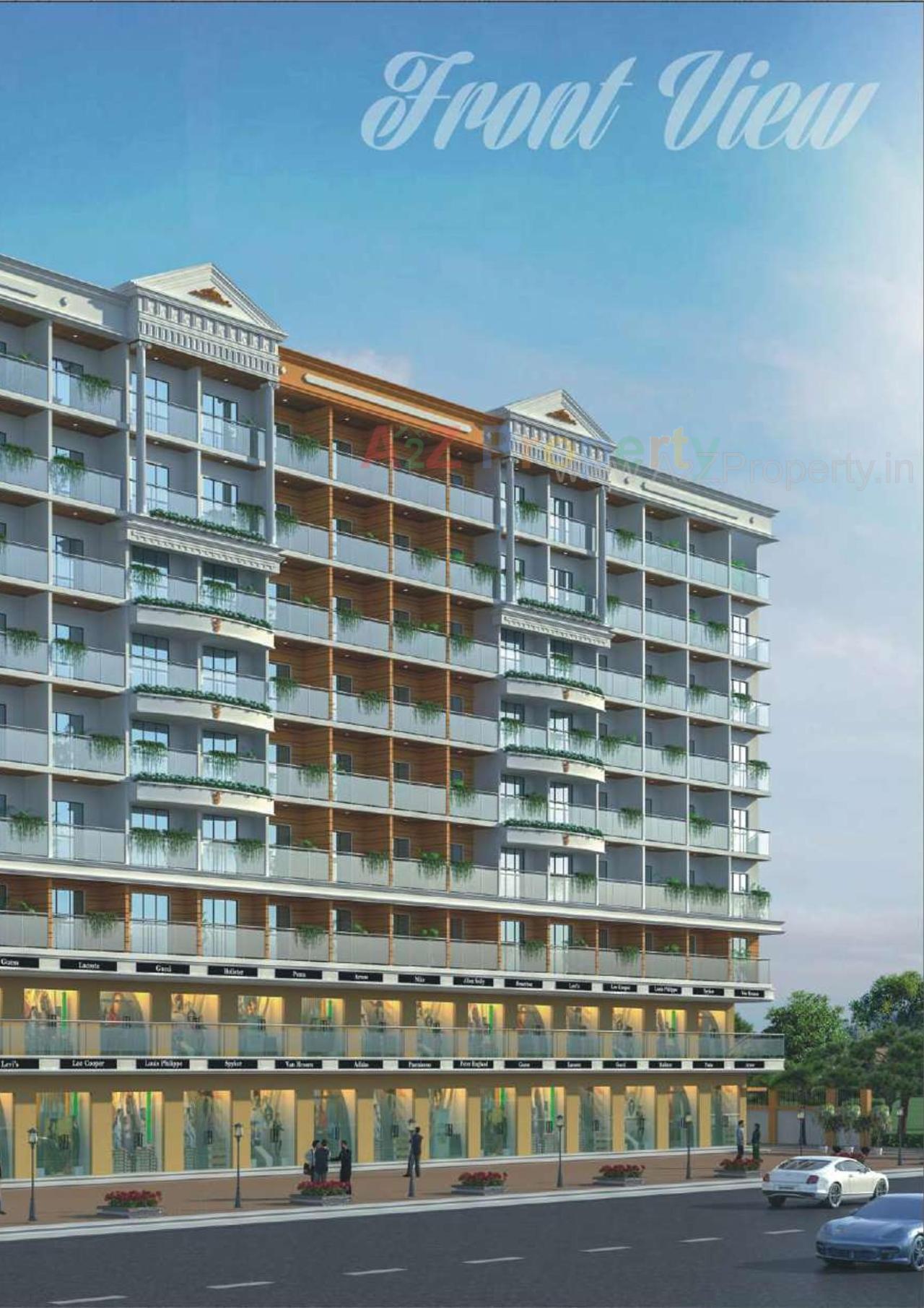 3D Elevation of real estate project Apex Lake View located at Umargam, Valsad, Gujarat