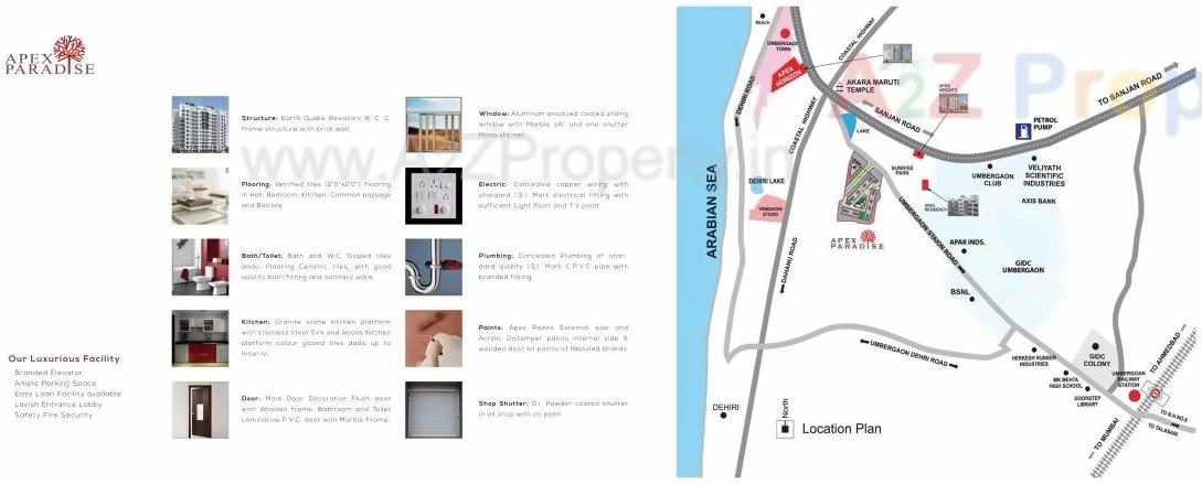  of real estate project Apex Paradise located at Umargam, Valsad, Gujarat