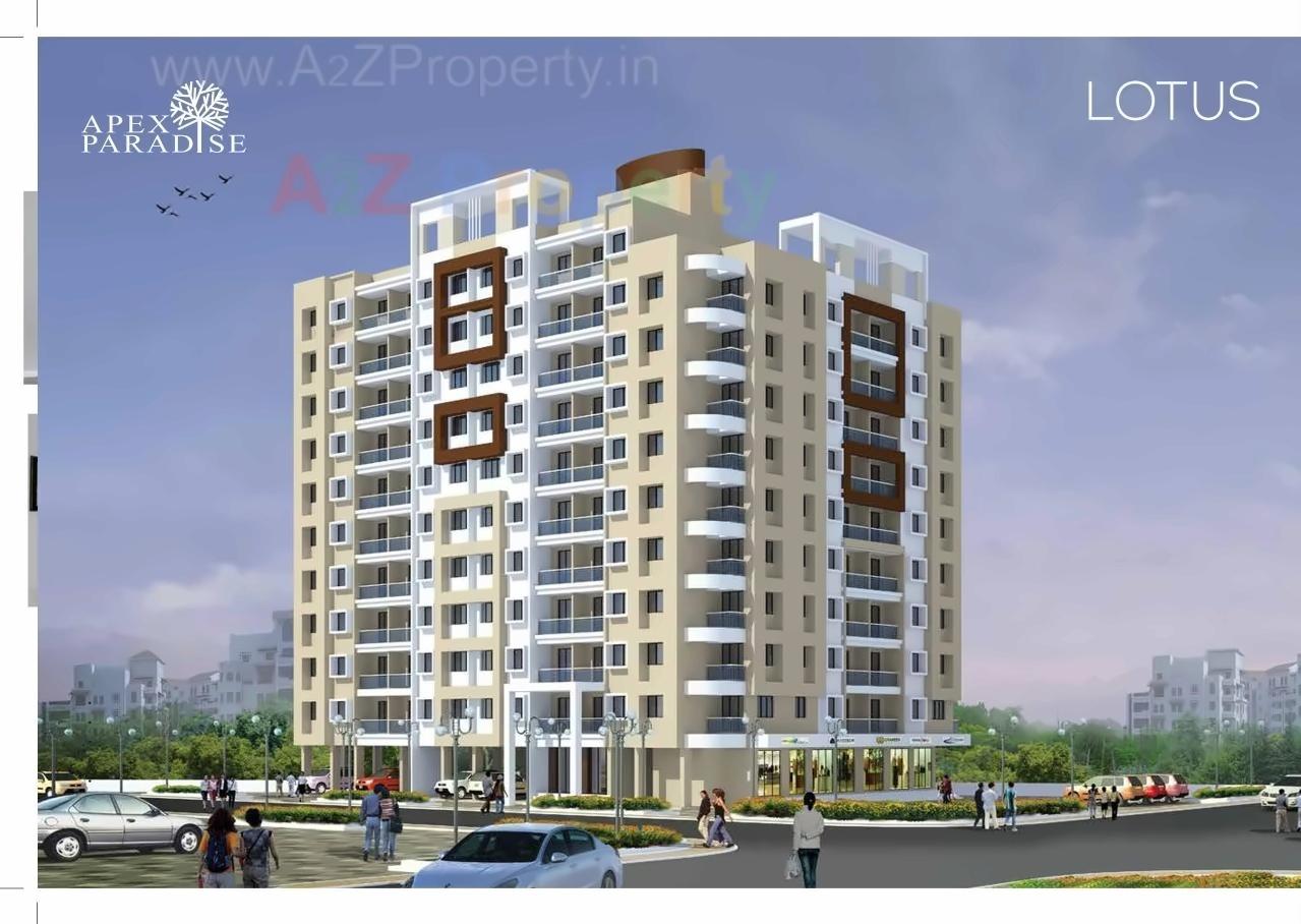 3D Elevation of real estate project Apex Paradise located at Umargam, Valsad, Gujarat
