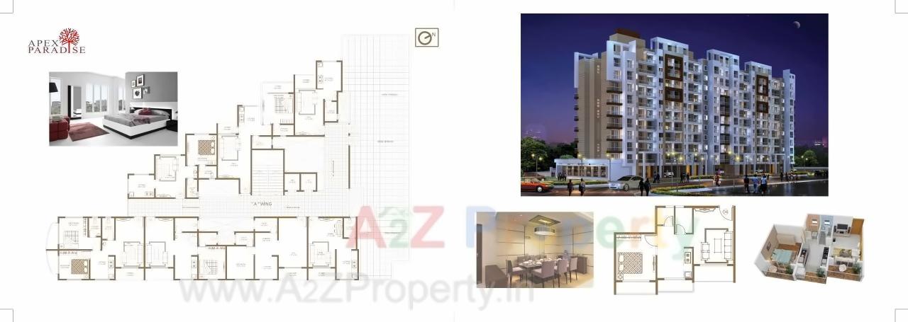 Layout of real estate project Apex Paradise located at Umargam, Valsad, Gujarat