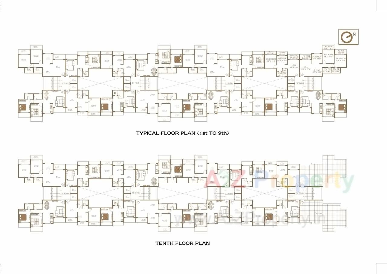 Layout of real estate project Apex Paradise located at Umargam, Valsad, Gujarat