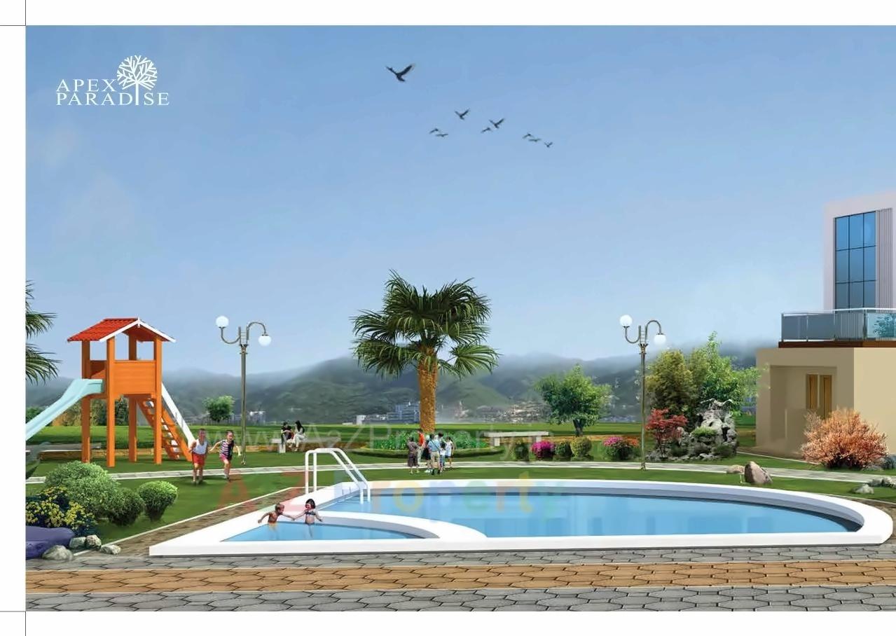 3D Elevation of real estate project Apex Paradise located at Umargam, Valsad, Gujarat