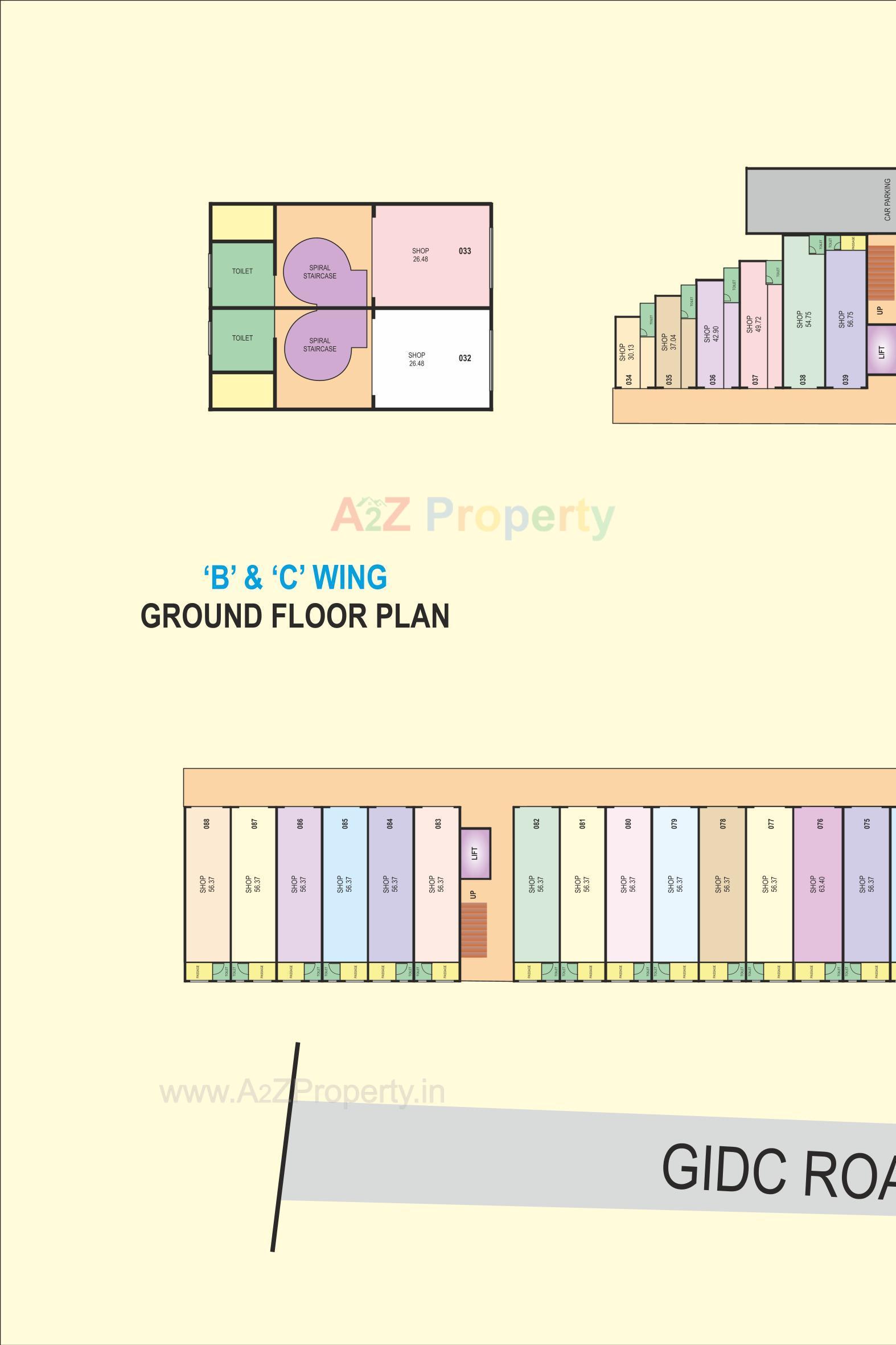 Layout of real estate project Ashapura Complex located at Vapi, Valsad, Gujarat