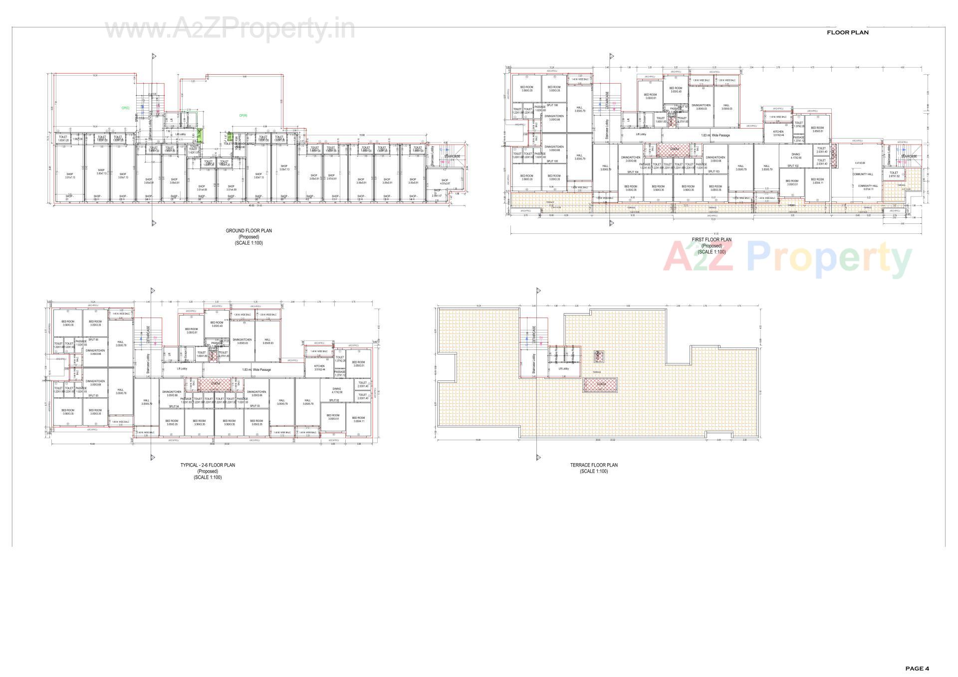 Layout of real estate project Aum Royale located at Vapi, Valsad, Gujarat