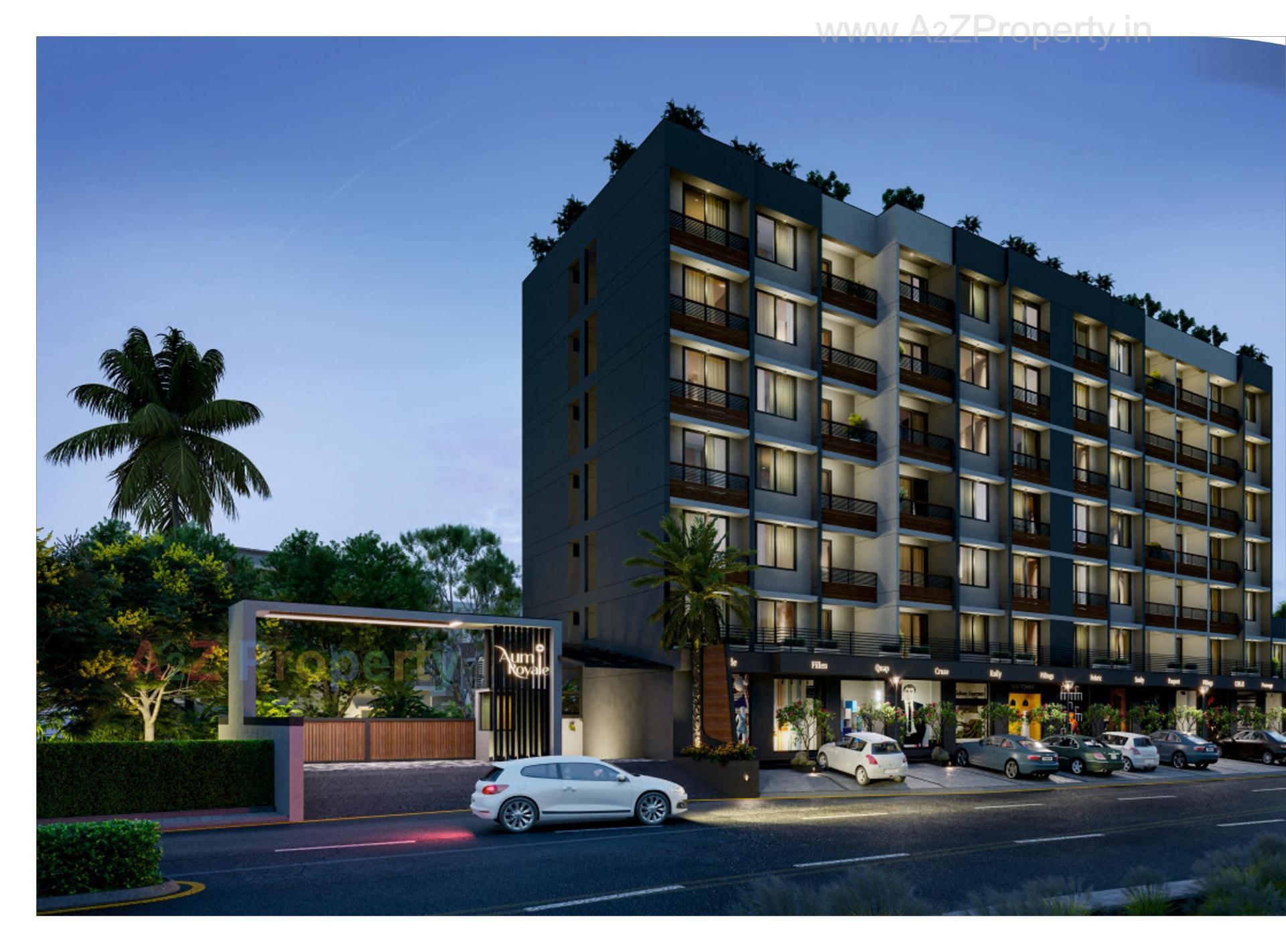 3D Elevation of real estate project Aum Royale located at Vapi, Valsad, Gujarat