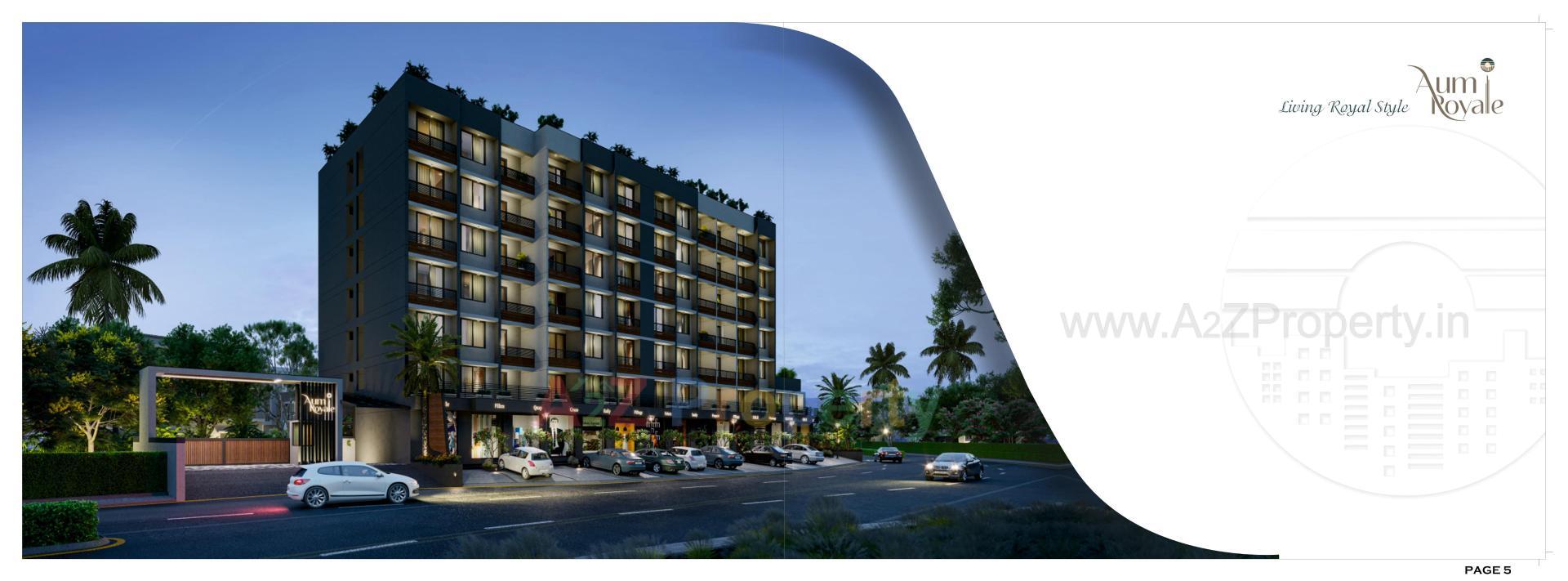 3D Elevation of real estate project Aum Royale located at Vapi, Valsad, Gujarat