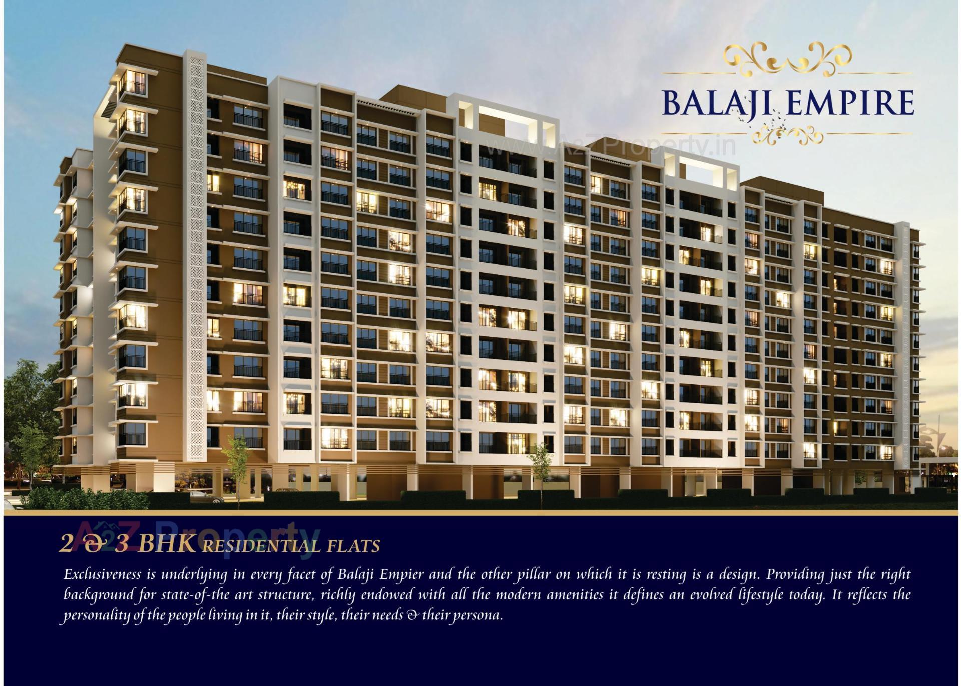 3D Elevation of real estate project Balaji Empire located at Dungara, Valsad, Gujarat