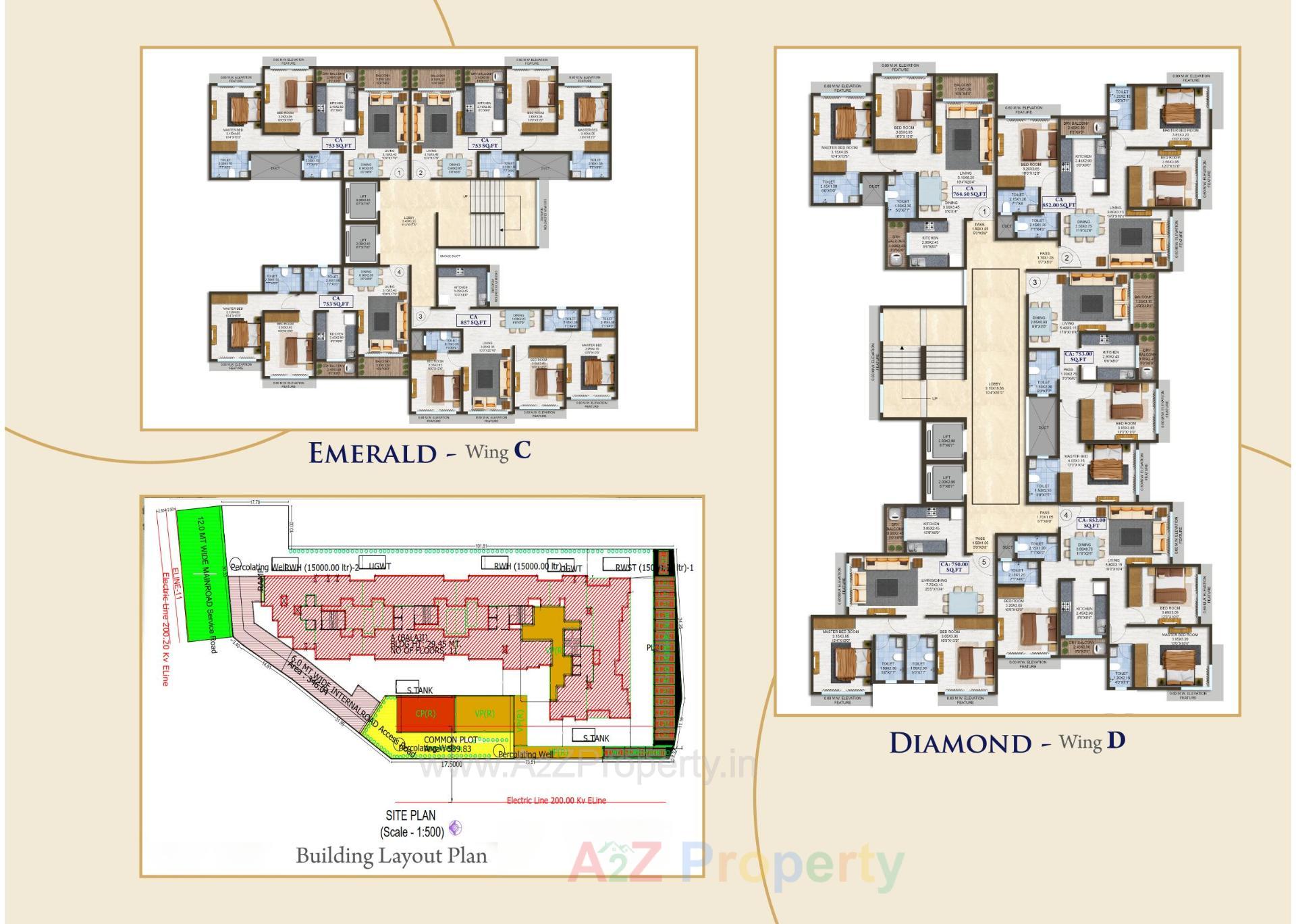 Layout of real estate project Balaji Empire located at Dungara, Valsad, Gujarat