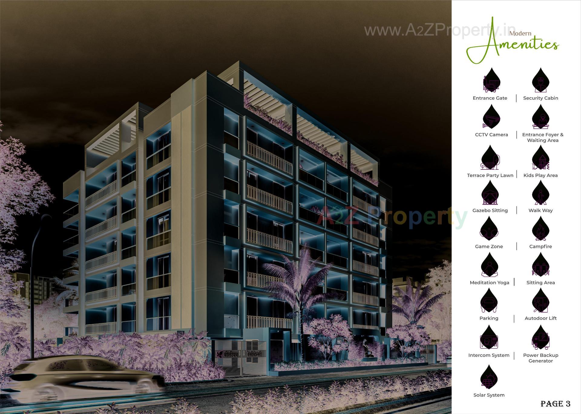 3D Elevation of real estate project Bilipatra Residency located at Abrama, Valsad, Gujarat