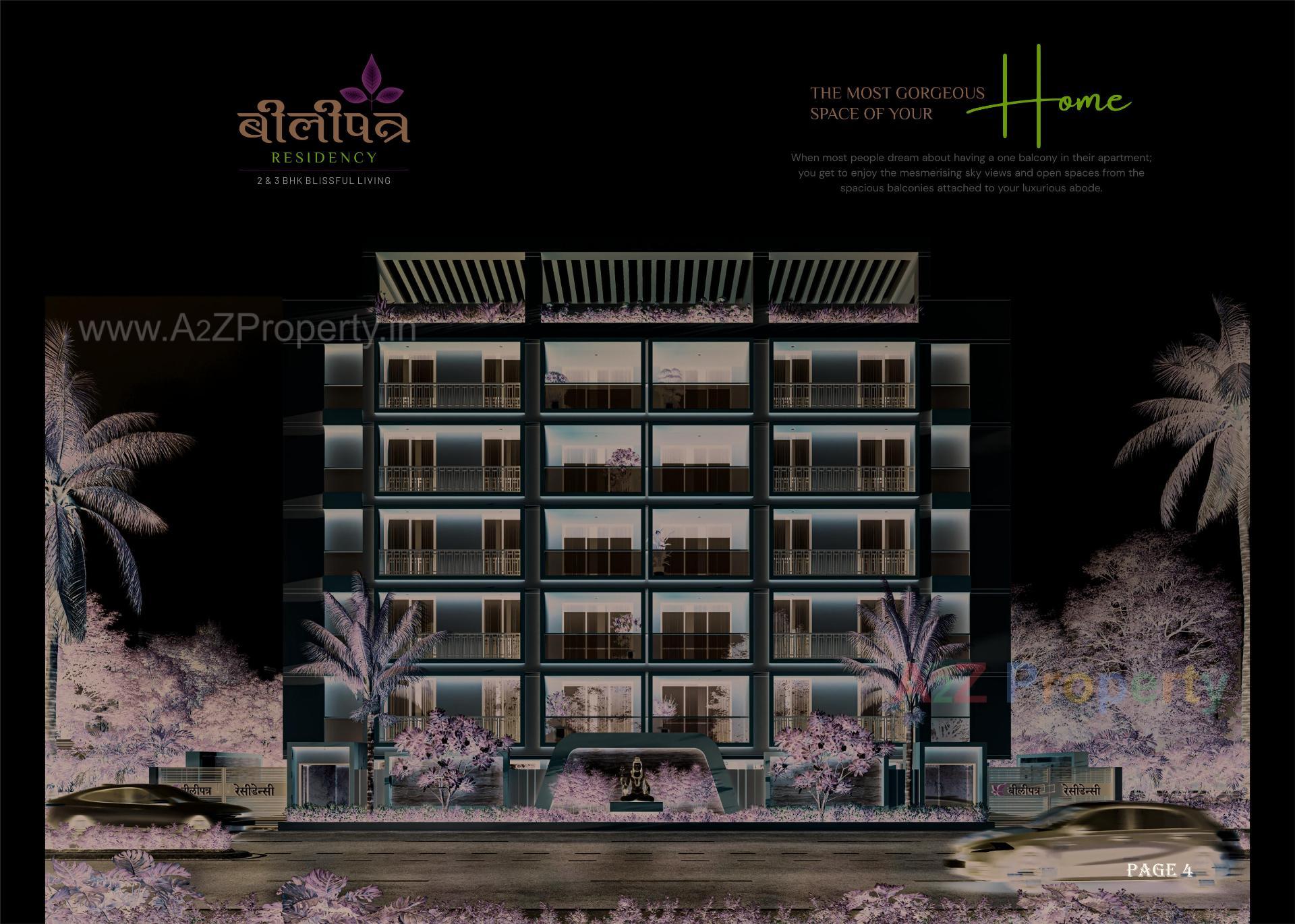 3D Elevation of real estate project Bilipatra Residency located at Abrama, Valsad, Gujarat