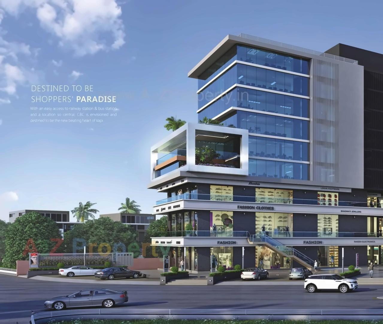 3D Elevation of real estate project Capital Business Center located at Vapi, Valsad, Gujarat