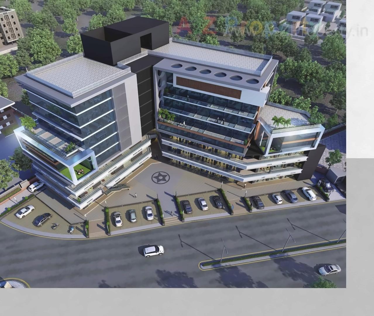 3D Elevation of real estate project Capital Business Center located at Vapi, Valsad, Gujarat