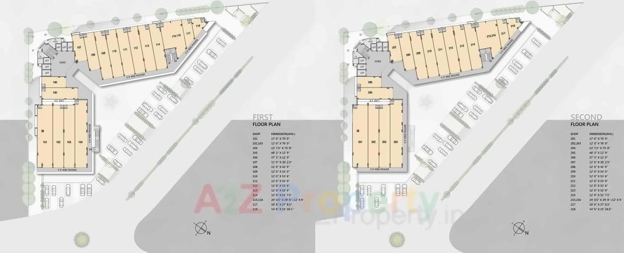 Layout of real estate project Capital Business Center located at Vapi, Valsad, Gujarat