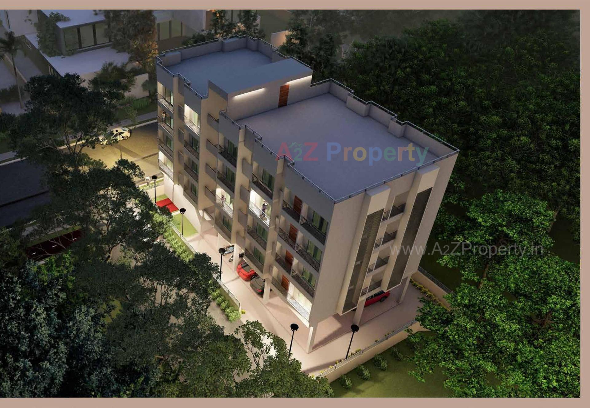 3D Elevation of real estate project Chandra Sarovar located at Vapi, Valsad, Gujarat