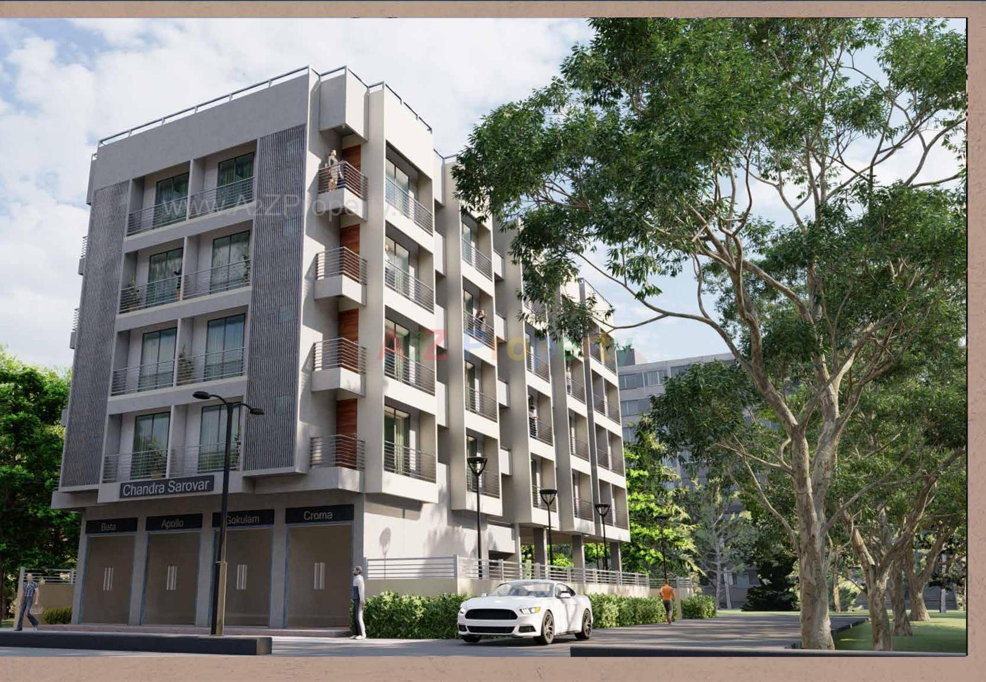 3D Elevation of real estate project Chandra Sarovar located at Vapi, Valsad, Gujarat