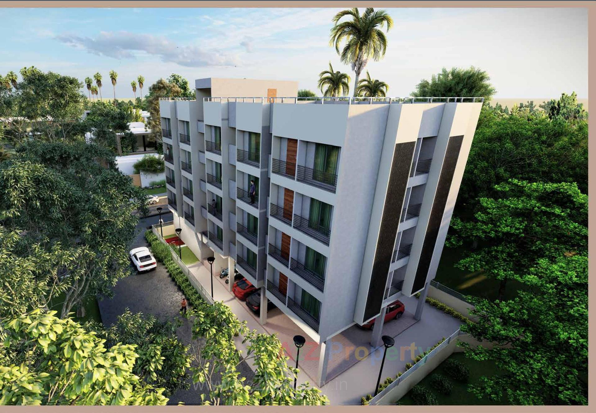 3D Elevation of real estate project Chandra Sarovar located at Vapi, Valsad, Gujarat