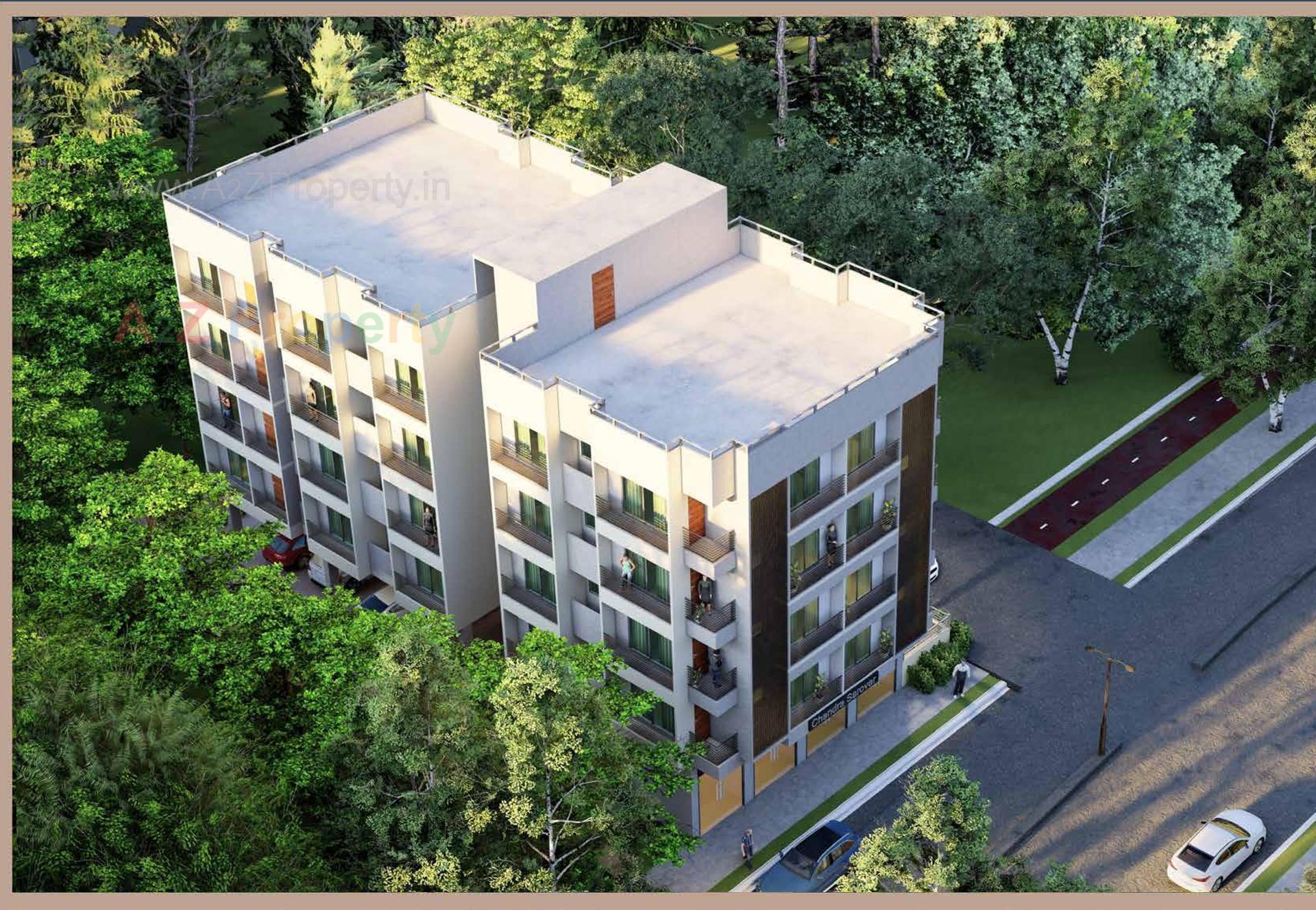 3D Elevation of real estate project Chandra Sarovar located at Vapi, Valsad, Gujarat