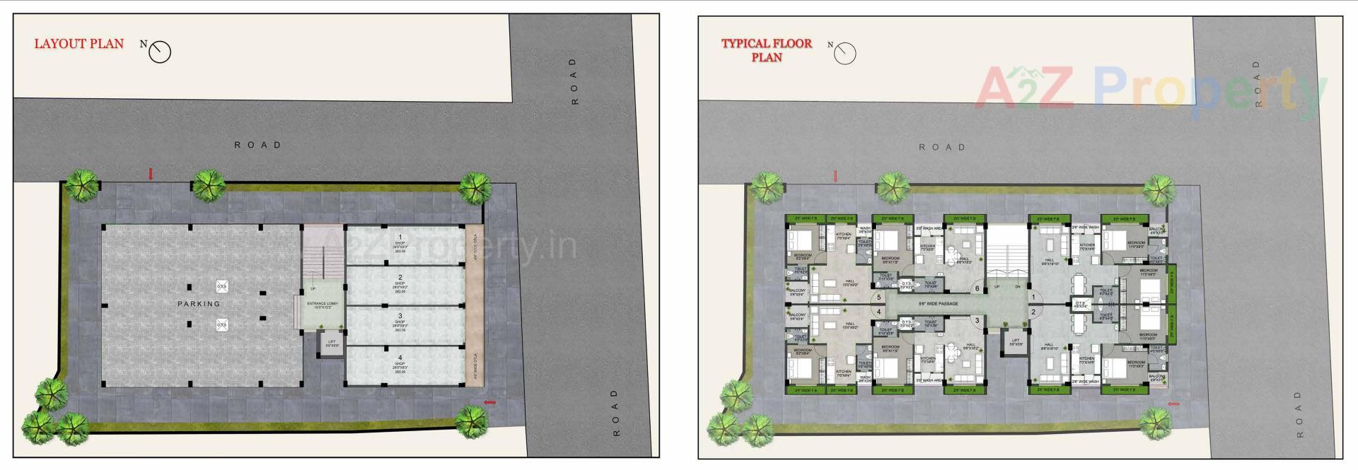 Layout of real estate project Chandra Sarovar located at Vapi, Valsad, Gujarat