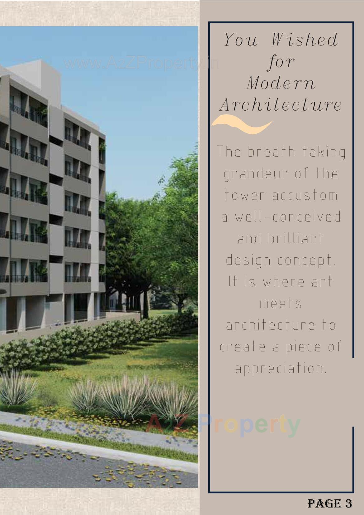 3D Elevation of real estate project Chandra Vatika located at Chala, Valsad, Gujarat