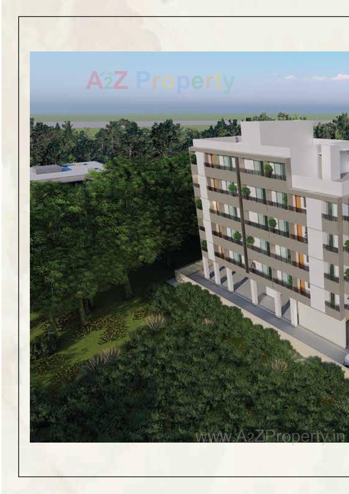 3D Elevation of real estate project Chandra Vatika located at Chala, Valsad, Gujarat