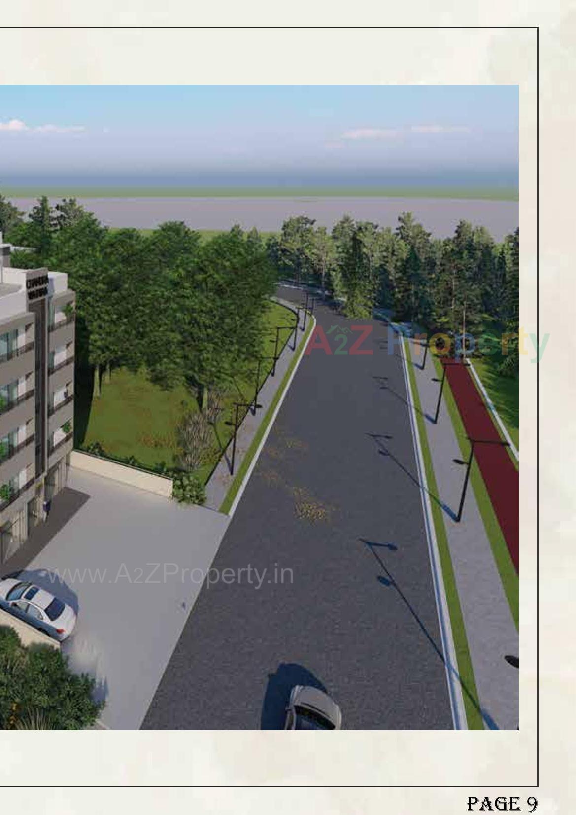 3D Elevation of real estate project Chandra Vatika located at Chala, Valsad, Gujarat