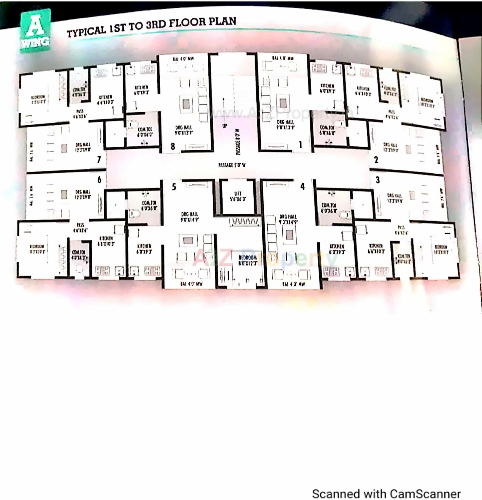 Layout of real estate project Deepam Square located at Valsad, Valsad, Gujarat