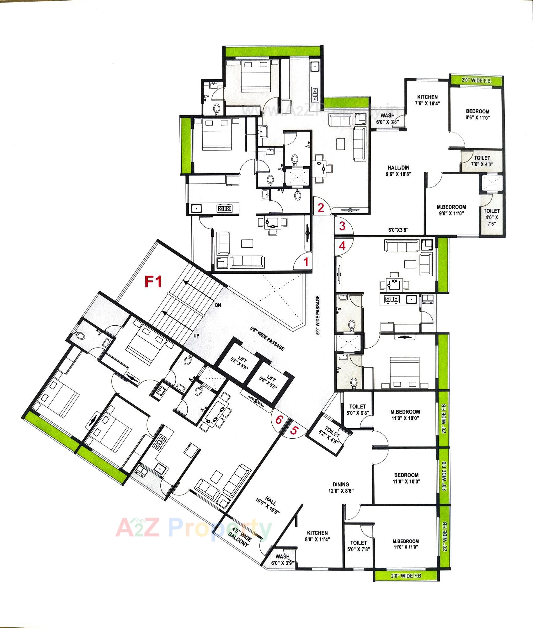 Layout of real estate project Dream Icon located at Dungra, Valsad, Gujarat