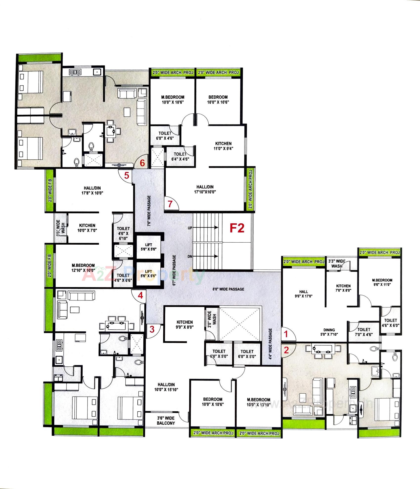 Layout of real estate project Dream Icon located at Dungra, Valsad, Gujarat