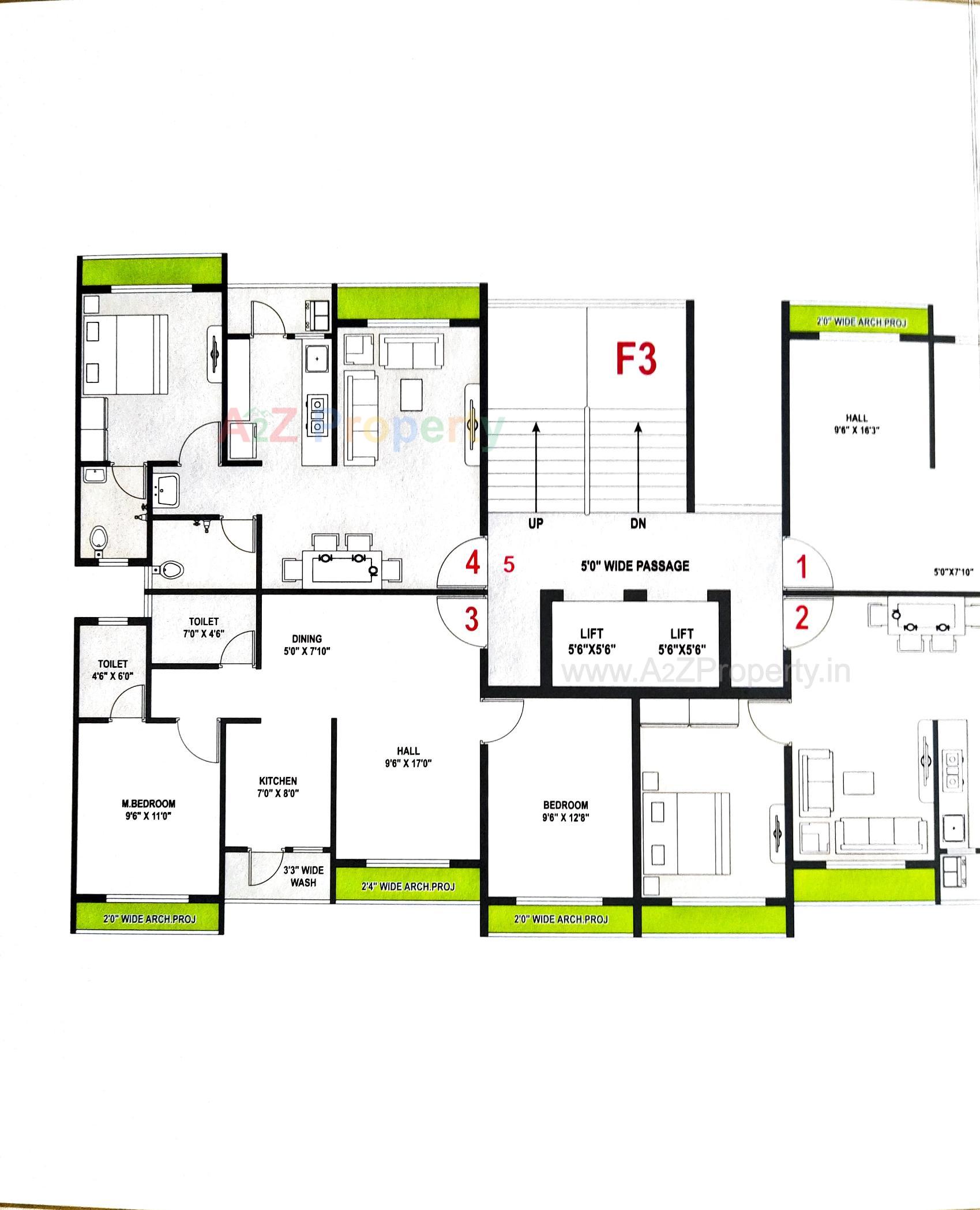 Layout of real estate project Dream Icon located at Dungra, Valsad, Gujarat