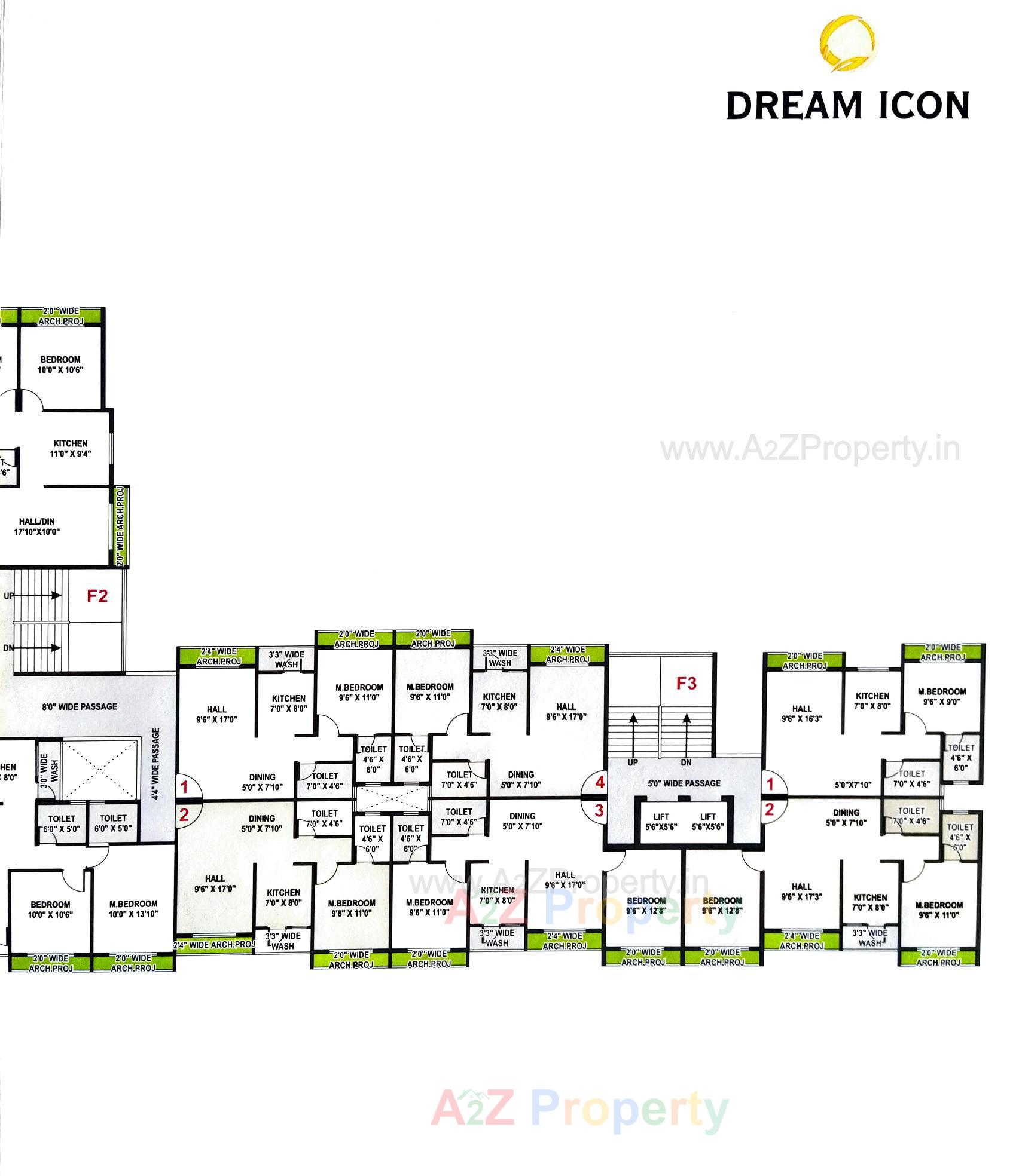 Layout of real estate project Dream Icon located at Dungra, Valsad, Gujarat