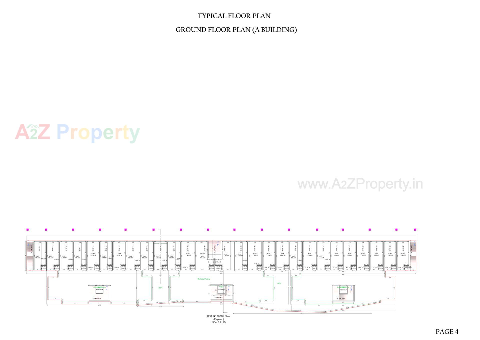 Layout of real estate project Ellora Park located at Pardi, Valsad, Gujarat