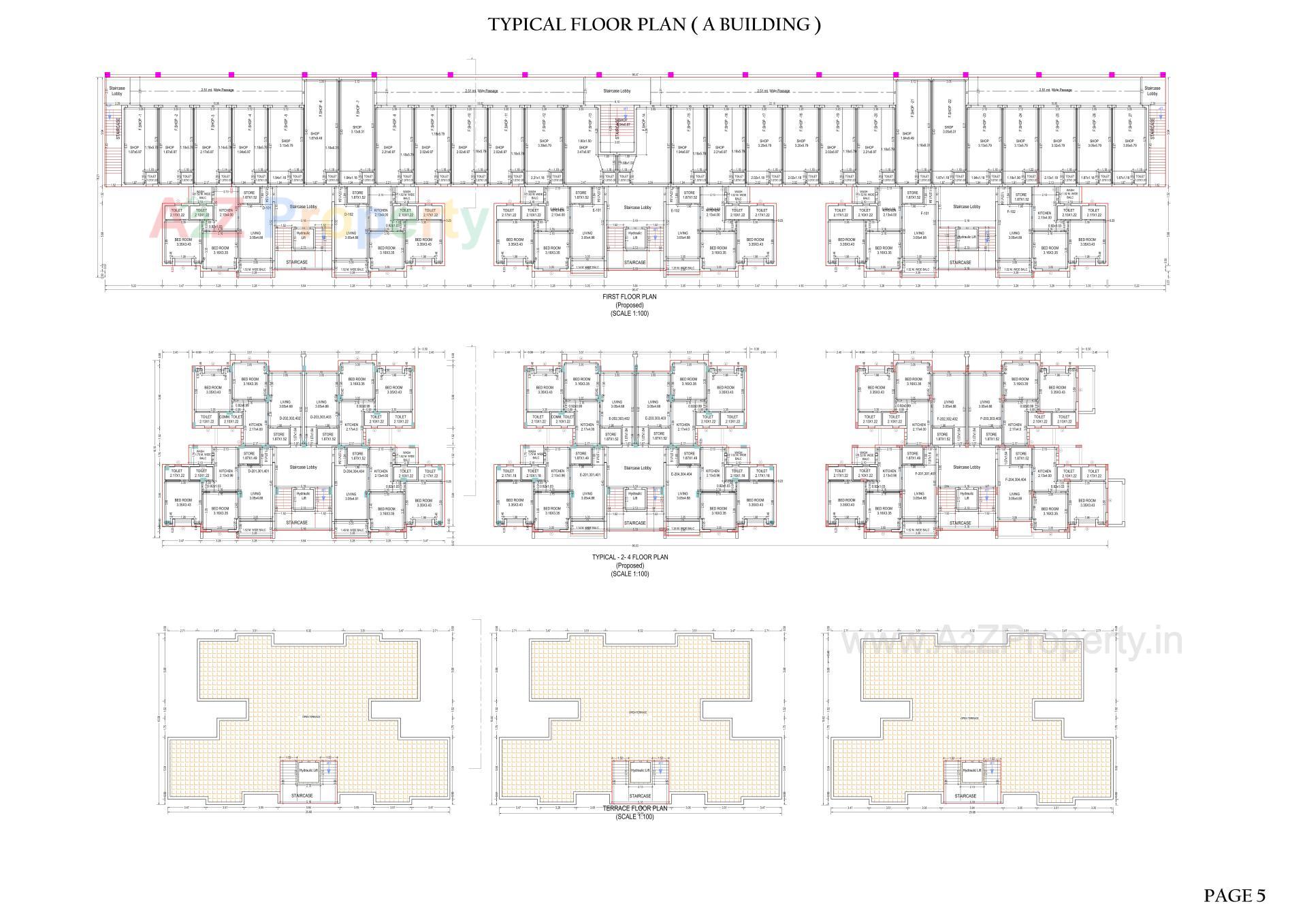 Layout of real estate project Ellora Park located at Pardi, Valsad, Gujarat