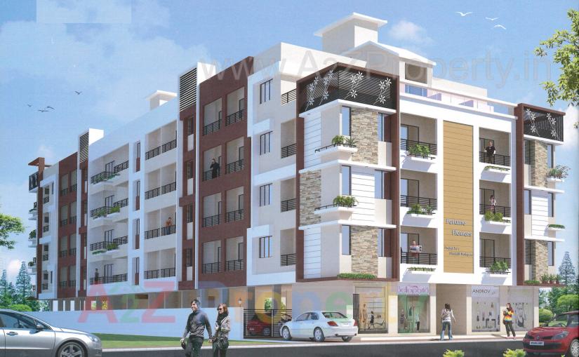3D Elevation of real estate project Fortune Flowers located at Vapi, Valsad, Gujarat