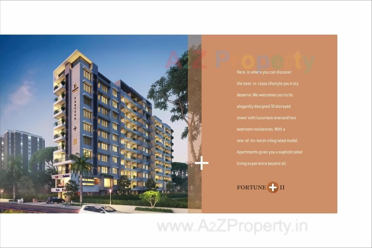 3D Elevation of real estate project Fortune + Ii located at Umargam, Valsad, Gujarat