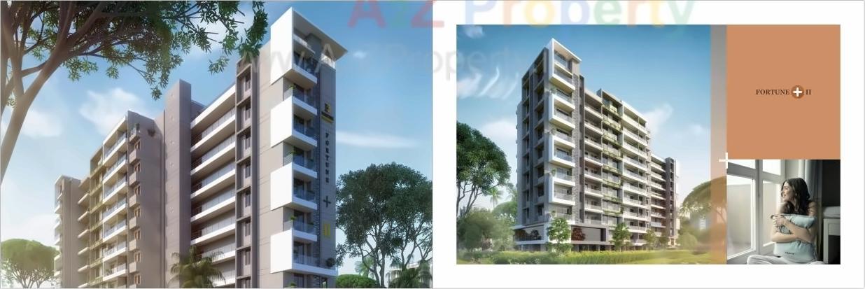 3D Elevation of real estate project Fortune + Ii located at Umargam, Valsad, Gujarat