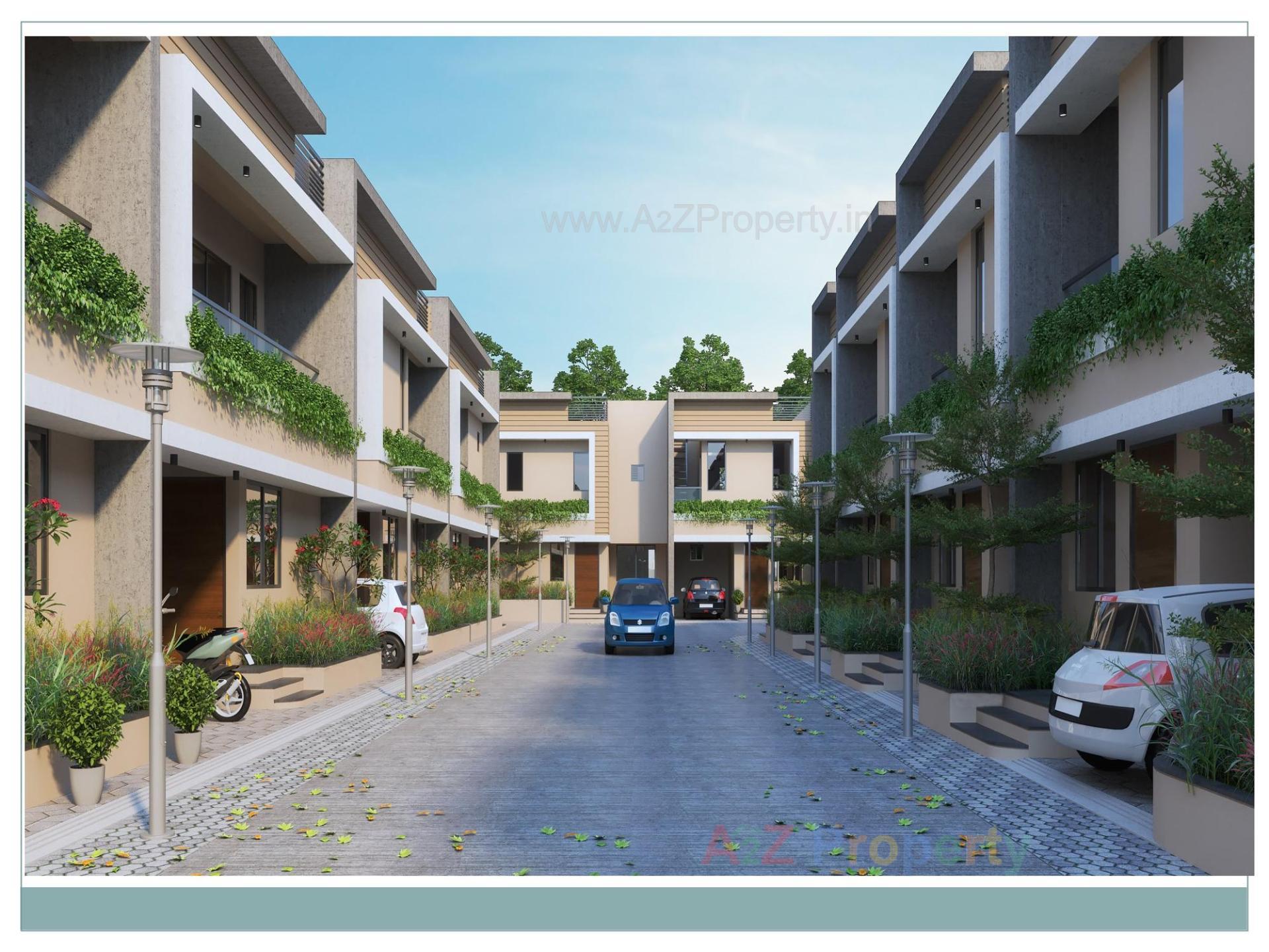 3D Elevation of real estate project Fortune Lake Homes located at Umargam, Valsad, Gujarat