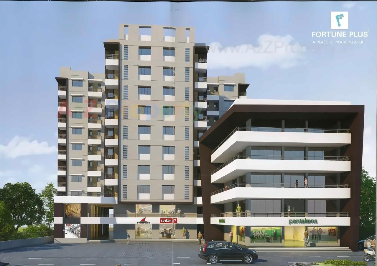 3D Elevation of real estate project Fortune Plus located at Umargam, Valsad, Gujarat