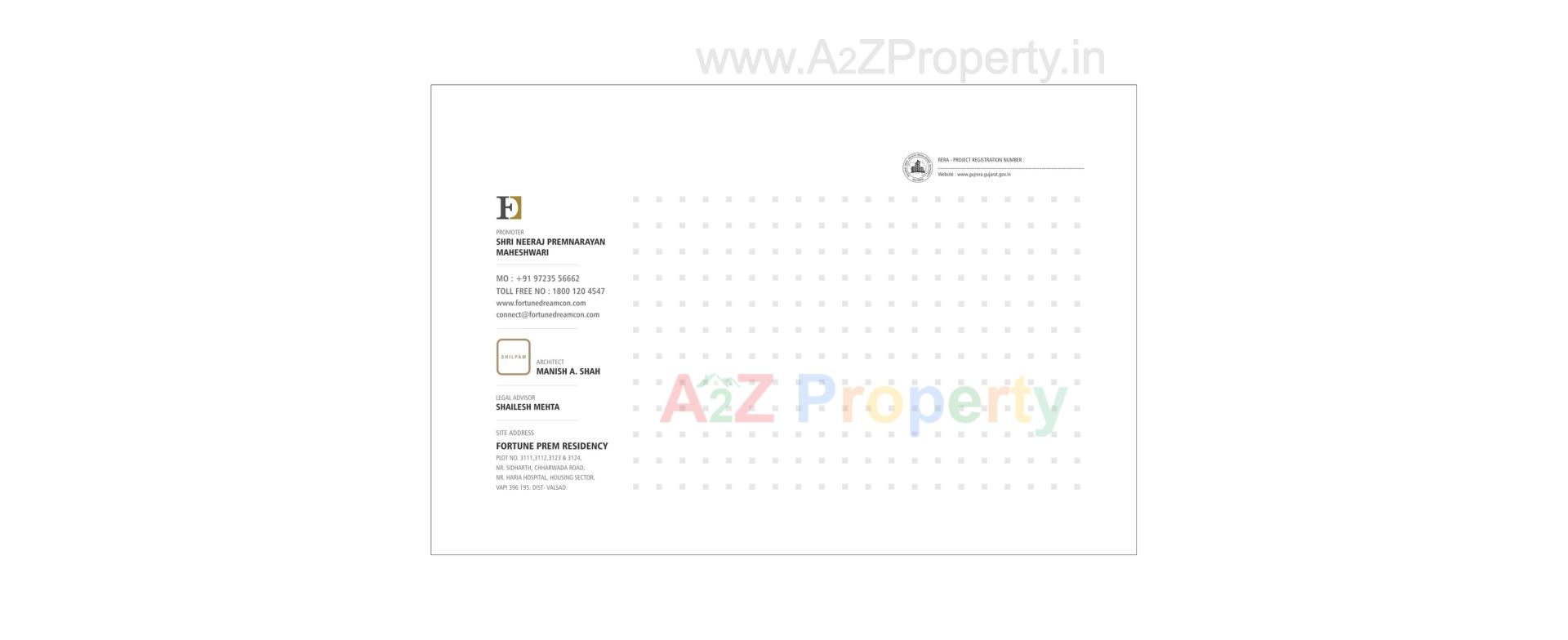  of real estate project Fortune Prem Residency located at Vapi, Valsad, Gujarat