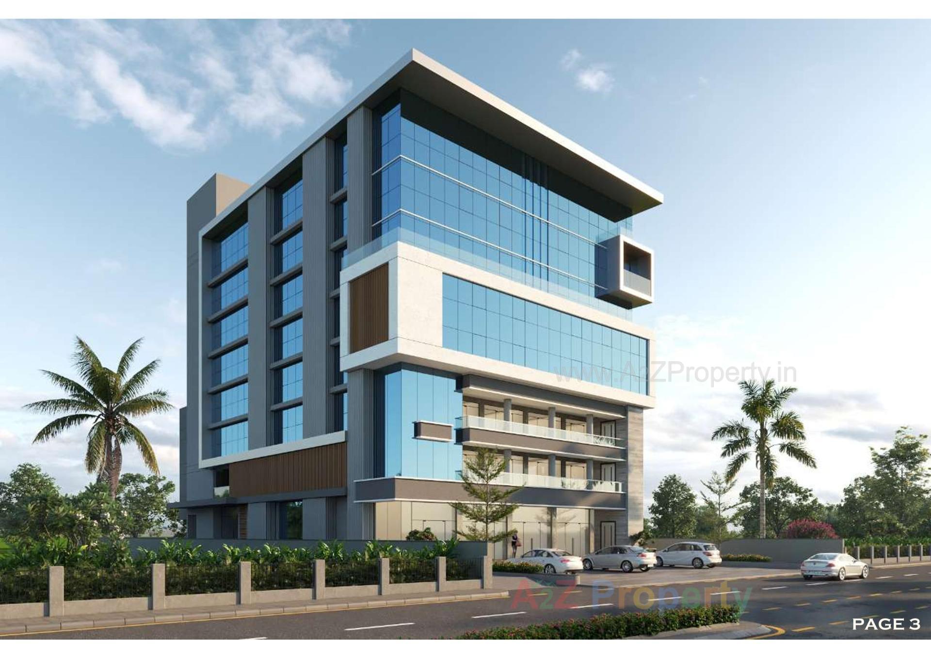 3D Elevation of real estate project Fortune Siddhivinayak located at Chala, Valsad, Gujarat