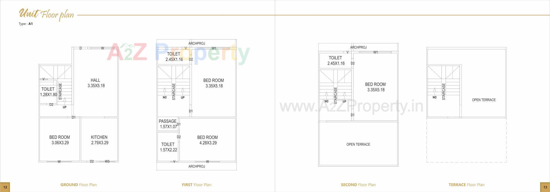 Layout of real estate project Gavan Homes located at Vapi, Valsad, Gujarat