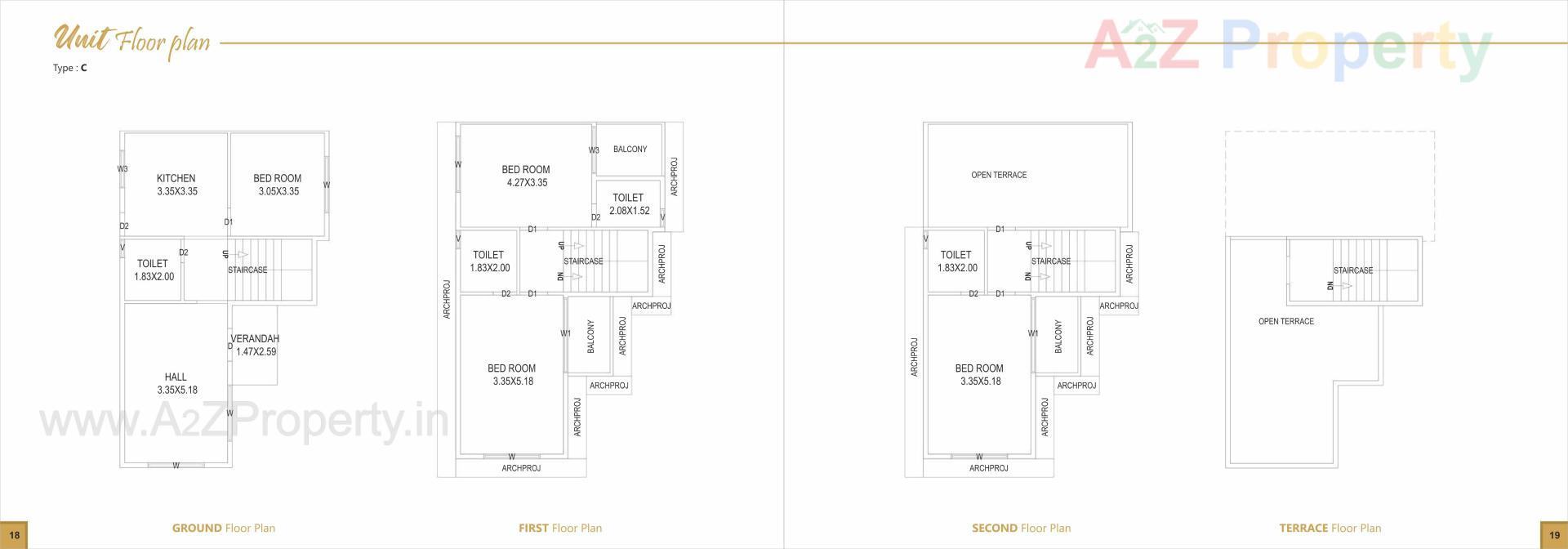 Layout of real estate project Gavan Homes located at Vapi, Valsad, Gujarat